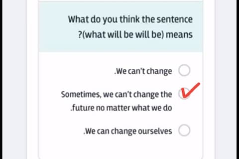 What do you think the sentence ?(what will be will be) means